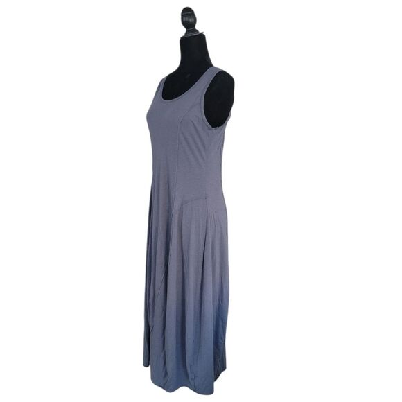 Peruvian Connection Pima Cotton Blend Hannah Maxi Dress Dark Blue Medium - Picture 2 of 6